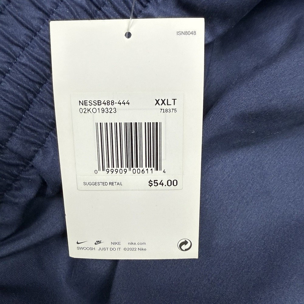 Nike Swim Trunks Mens XXLT Tall Blue Colorblock Board Shorts NESSB488-444 NEW - Picture 3 of 8